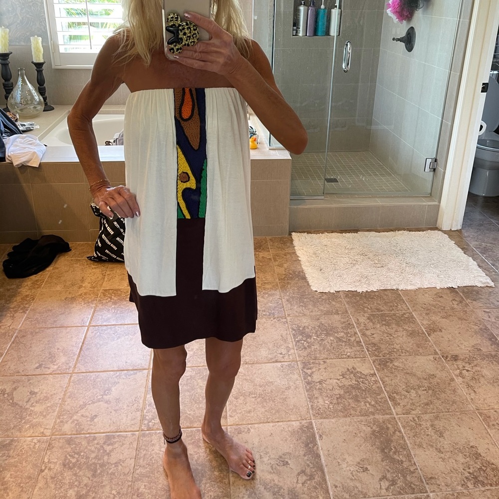 T bags strapless dress